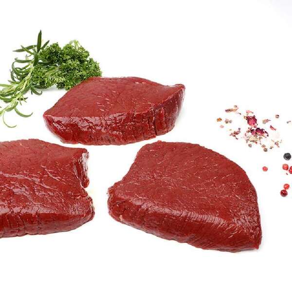Hirsch-Steaks aus der Keule Ungarn 200 g