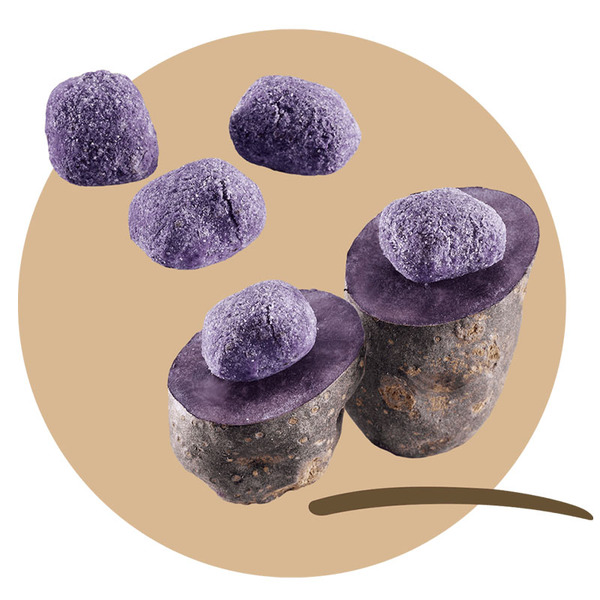 DIVINE Mammoli aus violetten Kartoffeln Vitelo