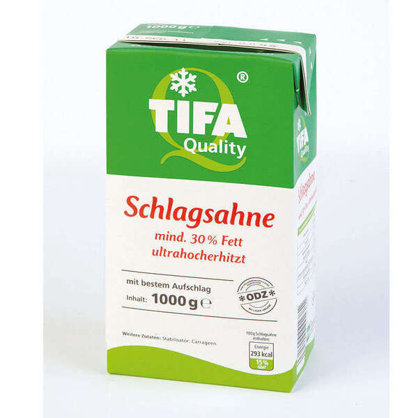 TIFA H-Schlagsahne 30% 1 Liter