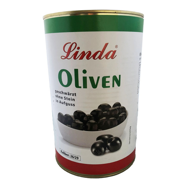 LINDA Schwarze Oliven entsteint 4250 ml