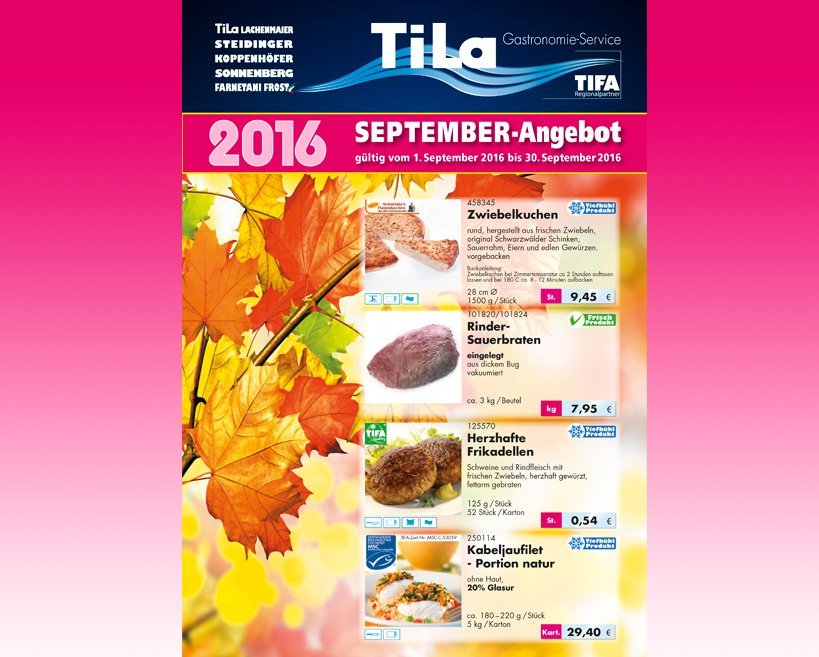 Tila Lachenmaier September-Angebot 2016